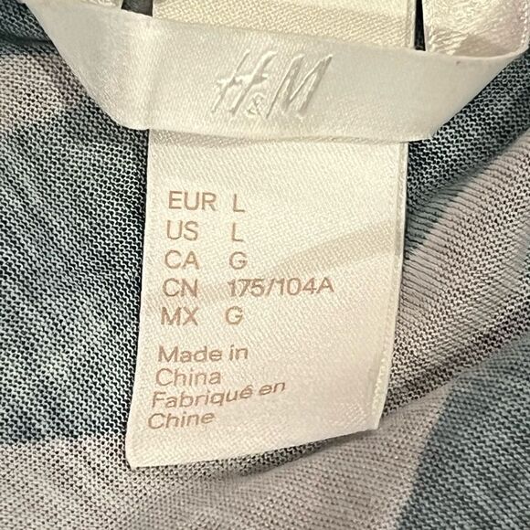 H&M Natural & Green Tropical Print Sundress - Size Large - Picture 2 of 10